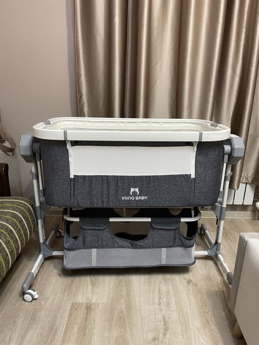 Кроватка приставная манеж