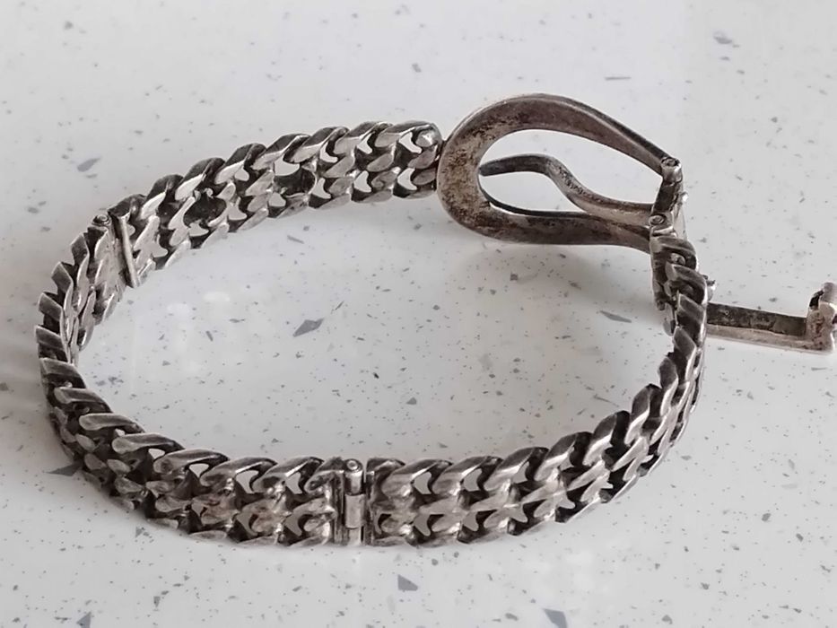 Bratara tip curea  Argint masiv