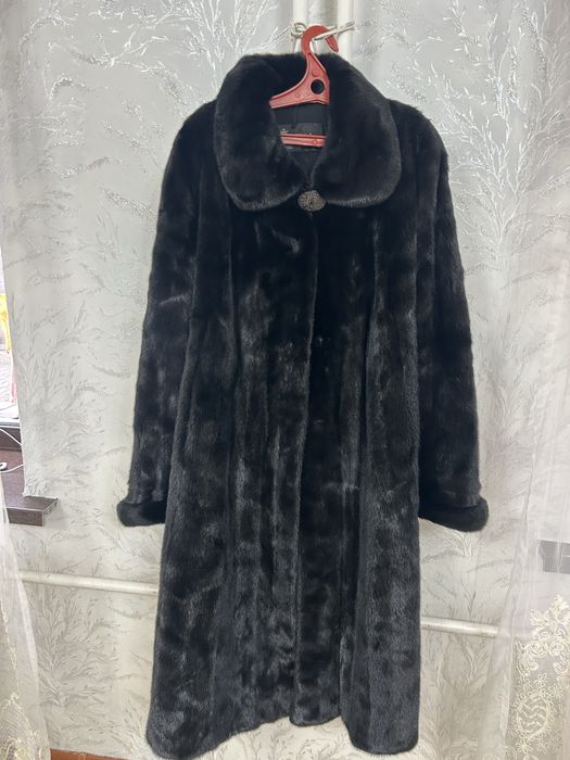 Шуба норковая черная понтера пр италия