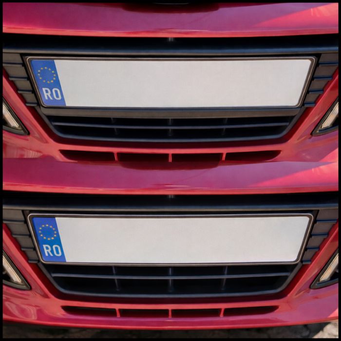 Suporti slim - numar inmatriculare