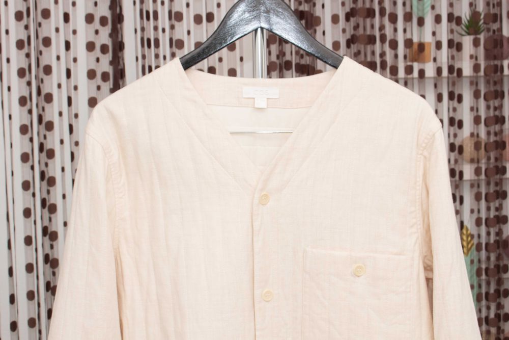 COS оригинално мъжко яке тип риза бежово подплатено М