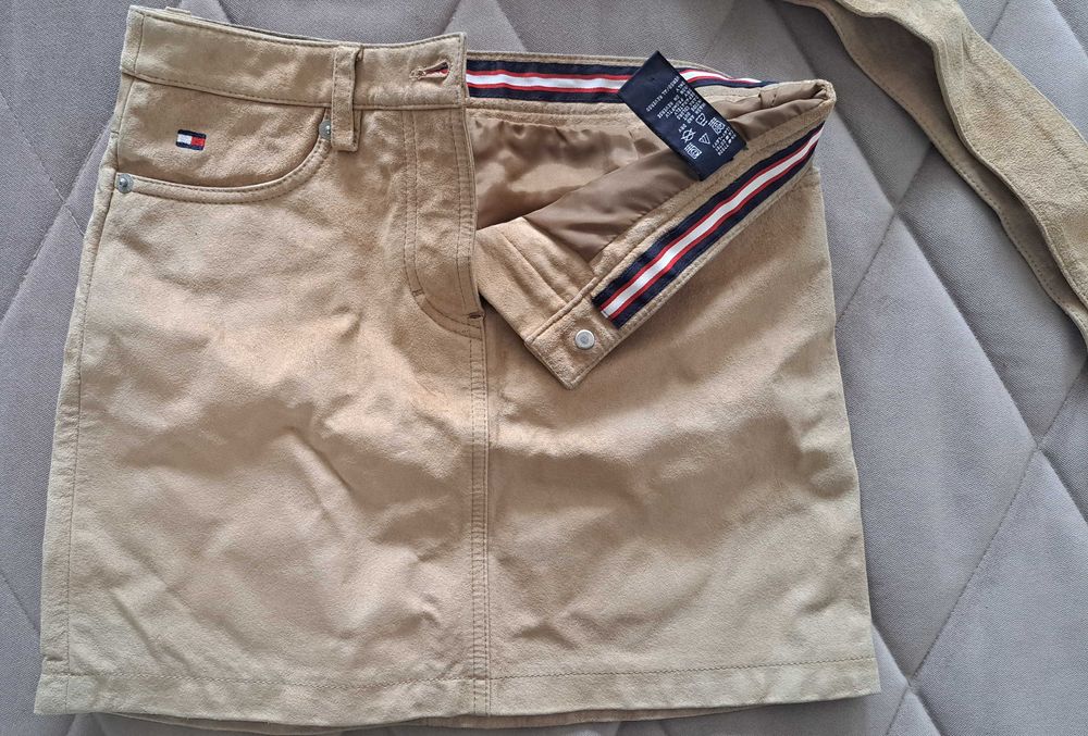 Замшевая мини-юбка Tommy Hilfiger