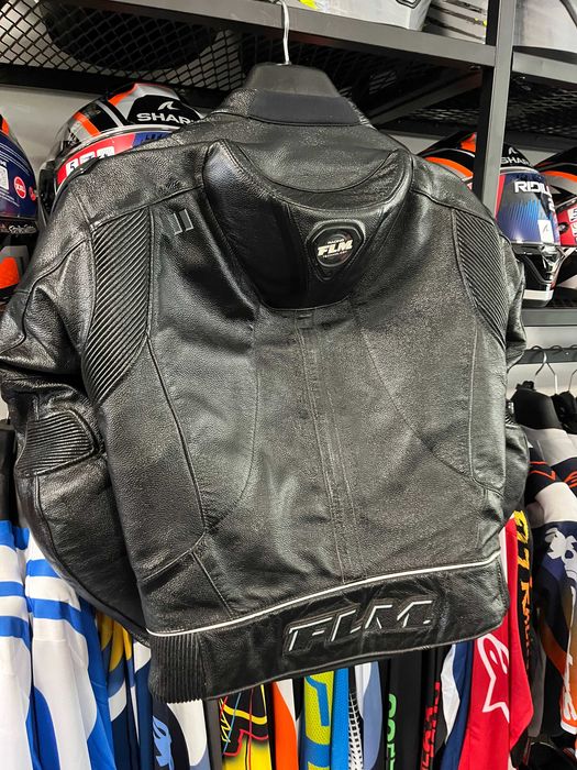 Кожено яке за мотор FLM SAFE MAX 2.0 размер 50-М,гърбица,протектори