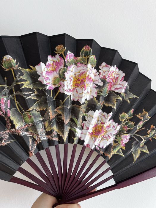 Голямо китайско дървено ветрило