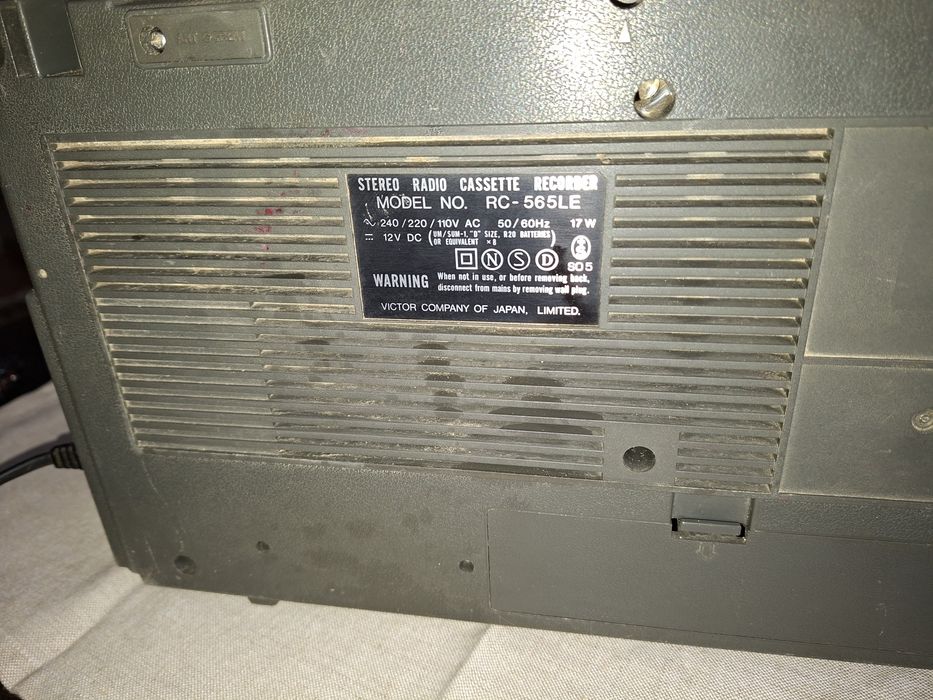 Casetofon JVC RC-565LE, Japonia, Biphonic Wide, Stereo