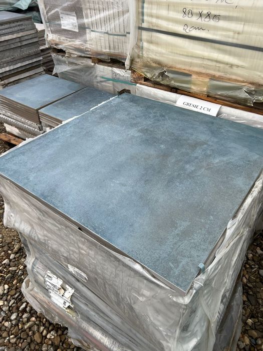 Gresie 2 cm 80X80 LAGUNA extetrior, nuanta turcoaz