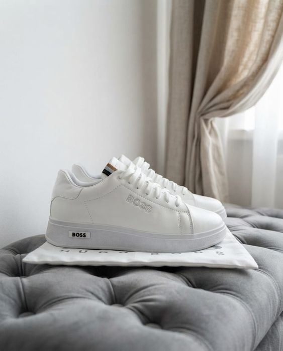 Adidasi Boss Alb - Adidasi Premium