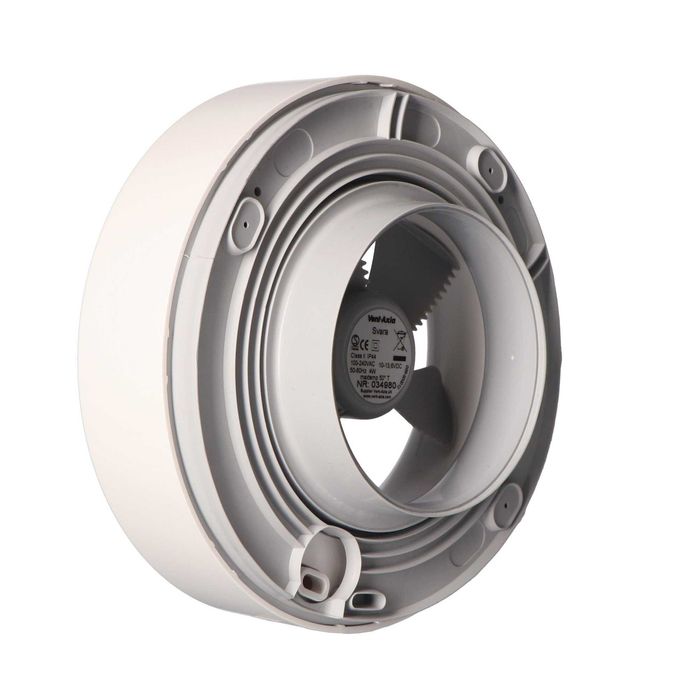 Smart Вентилатор за баня PAX Norte / Vent Axia Svara  Бял/Черен