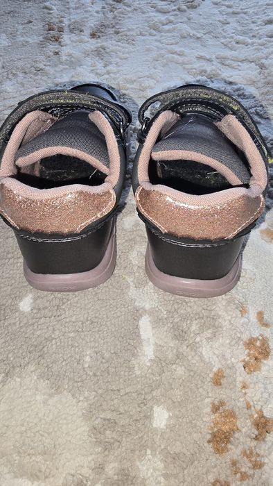 Pantofi copii fete din material sintetic Geox, Gri - B566DC_0NFBC_C1325