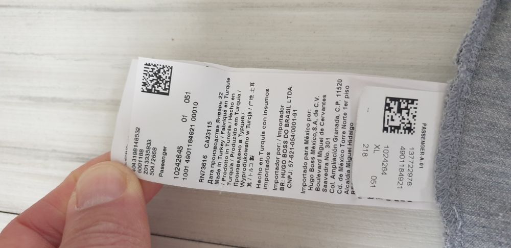 Hugo Boss Passenger Pique Slim Stretch  XL НОВО ОРИГИНАЛ Мъжка Тениска