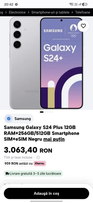 Samsung s24 plus marble grey