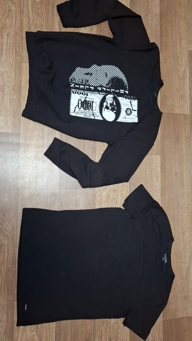 Свитшот Philipp Plein и футболка Colin's с принтом черепа