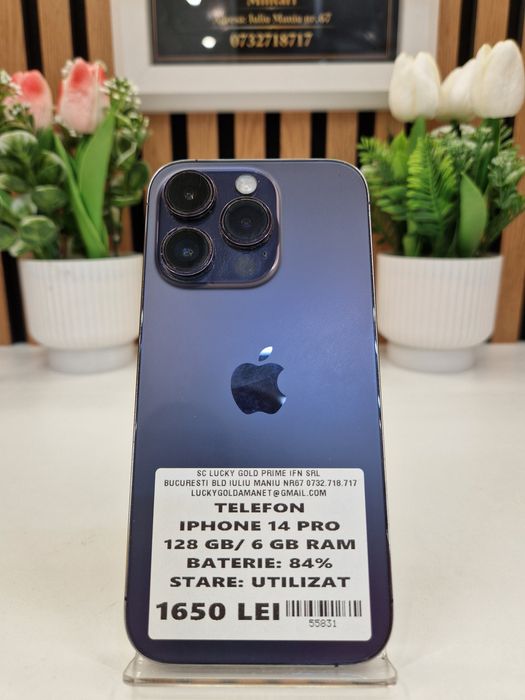 Iphone 14 Pro 128GB / 6GB RAM 84% Baterie Garantie! #55831