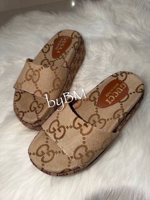 Papuci damă Gucci cu talpă înaltă