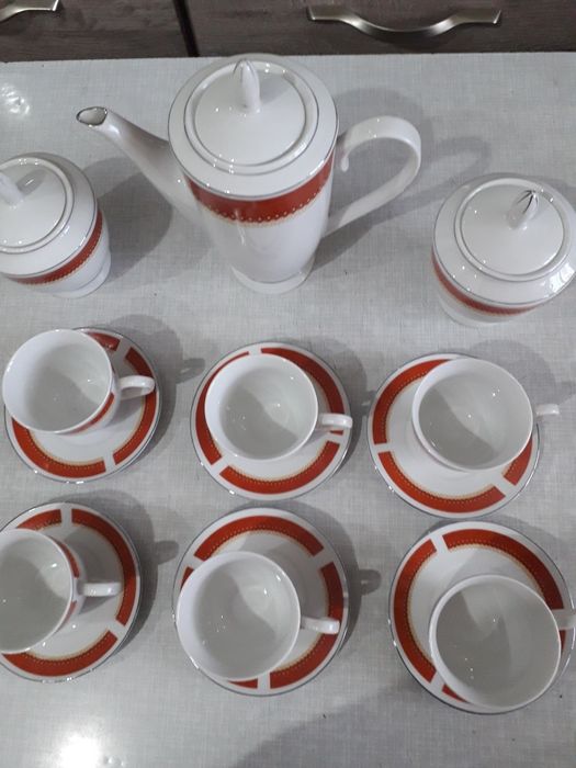 Кофейный сервиз.15 предметов.