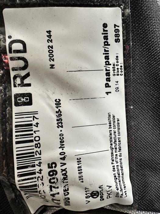 Lanturi autoutilitare RUD noi 235/65/16c Ivevo Mercedes Ford Crafter