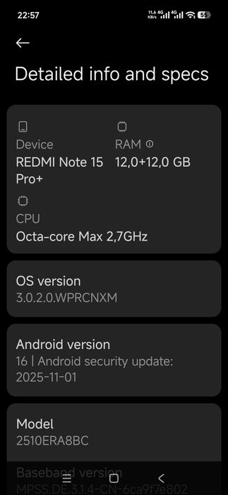 Redmi Note 15 Pro Plus 12+12 512
