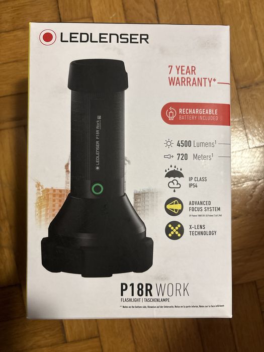 Lanterna LedLenser P18R - 6500lm, noua la cutie, pachet complet