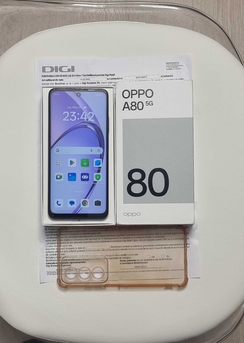 Oppo A80 5G, 256GB, 8 GB Ram, Ca nou, Garantie