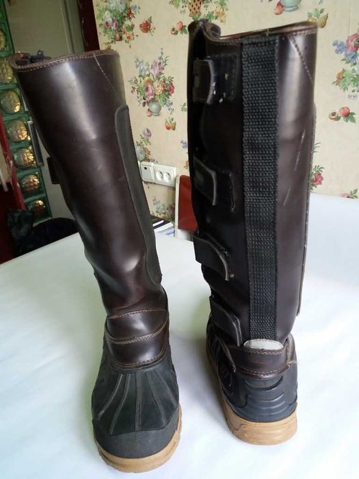 Cizme zapada- piele si cauciuc- impermeabile, reglabile, inalte mar 39