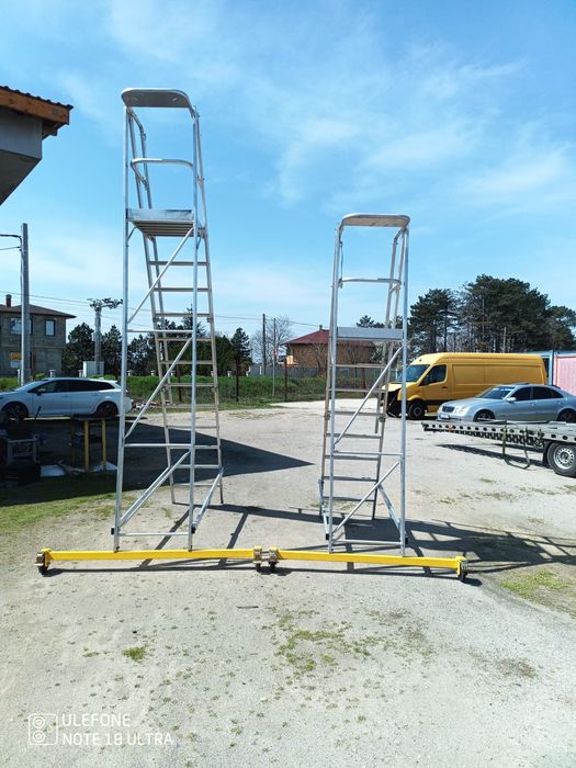 Професионални алуминиеви стълби 2 броя ZARGES 41209 и Zarges 41205