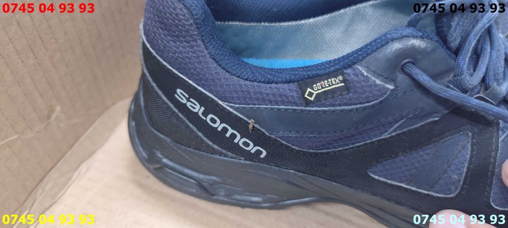 adidasi SALOMON goretex albastru inchis 43 1.3 uzura minima