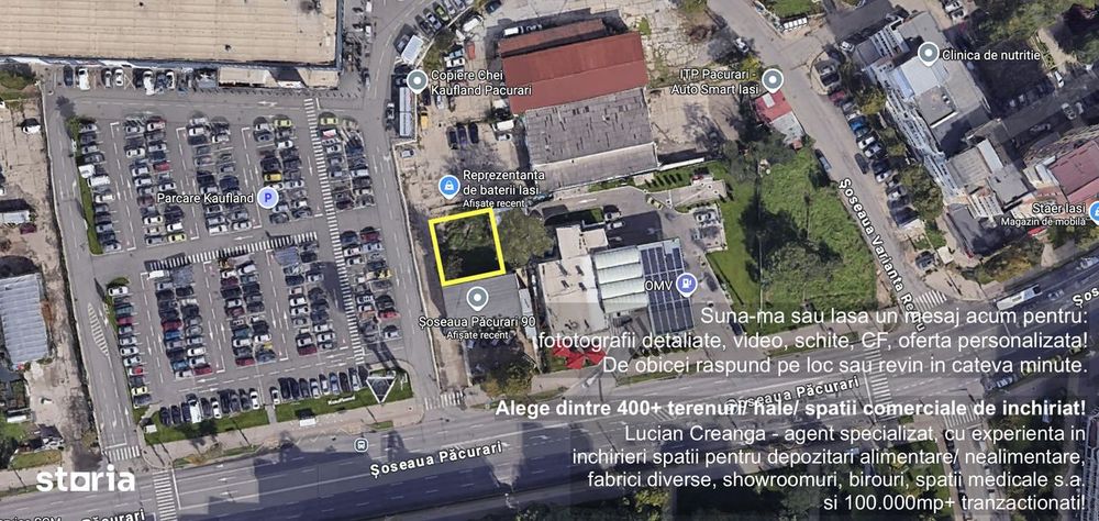 Teren 456mp, zona OMV Pacurari