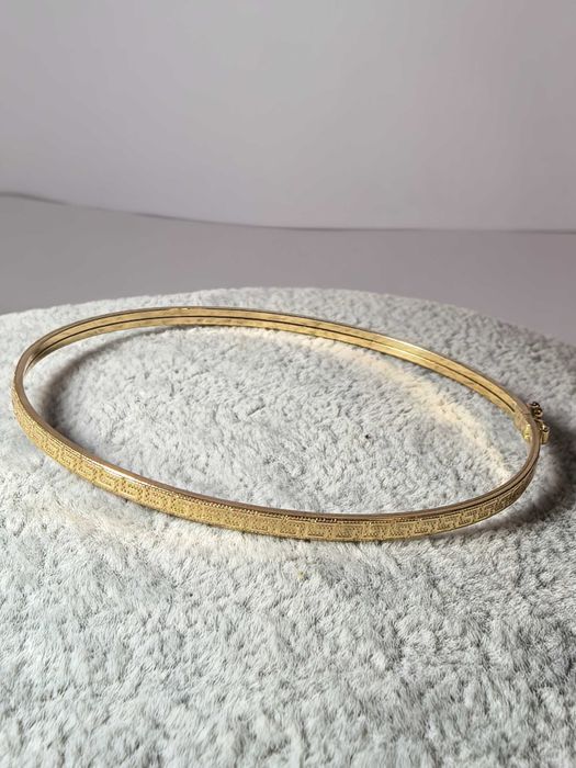 Brățară fixă damă aur galben 14K, model grecesc, 2,31 g – nouă