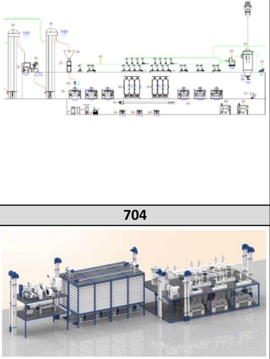 un tegirmon 60 ton kuniga  мельничное оборудование 60 тон день