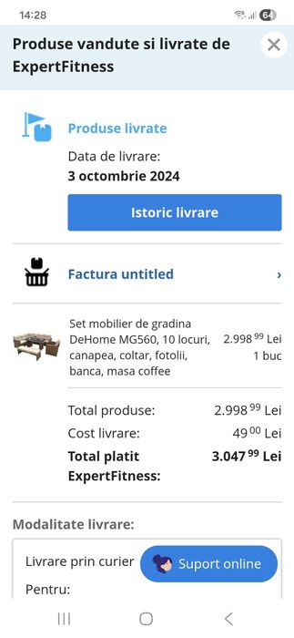 Coltar ratan cu masa sticla, bancheta si fotoliu marca De Home