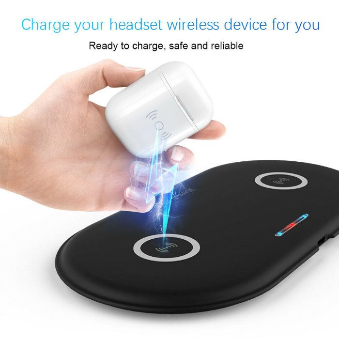 Incarcator wireless Dual 10W FAST Pentru tel. Qi Wireless Charging Nou