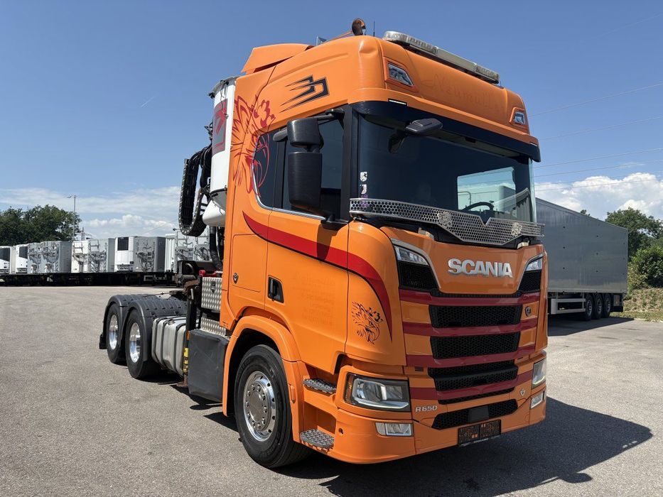 Scania R650, V8, Macara Penz 15Z950, Retarder, Factura externa Scania 5650, V8, Retarder, Macara Penz 15Z950, Factura externa