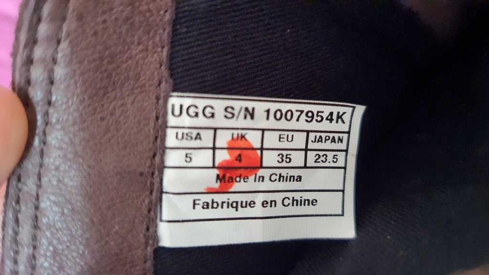 Ghete piele stil ciocate Wrangler de la UGG Cadie Western marimea 36,5