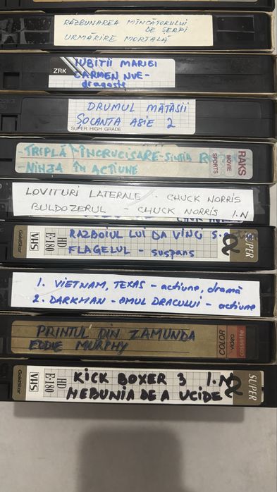 Lot casete video VHS - filme dublate in limba romana