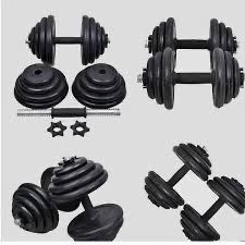 Комплект Дъмбели 2 х 15 кг + Прав лост 150 см