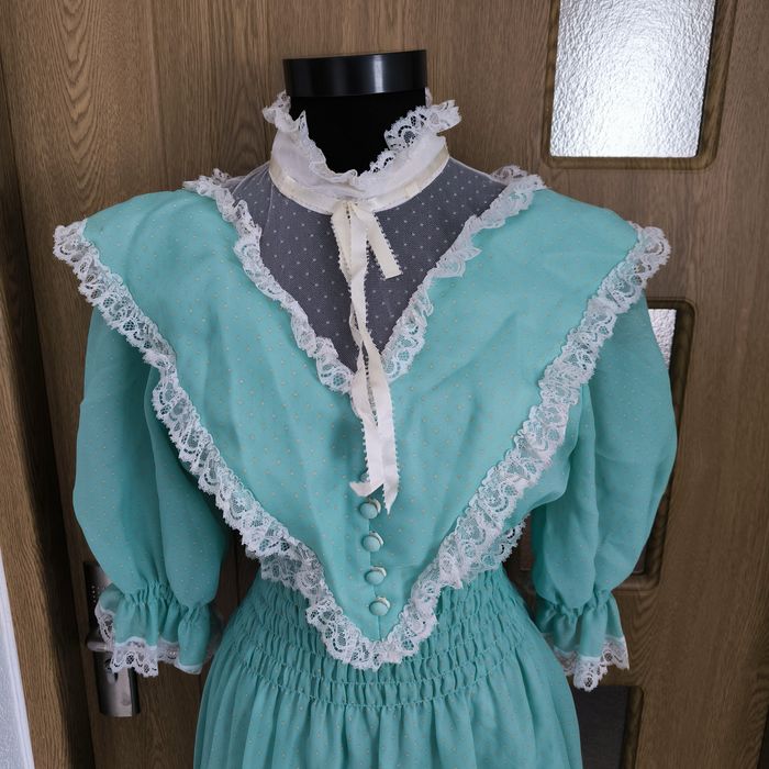 Rochie vintage verde deschis