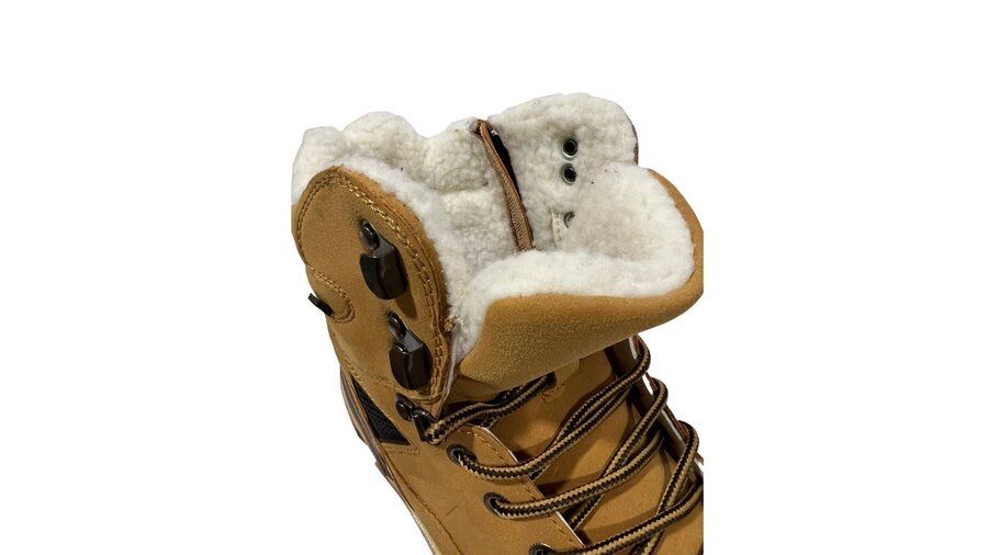 Мъжки боти зимни отоплени в сиво и камел-ПРОМОЦИЯ