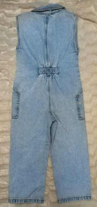 Salopetă cu capse si buzunare denim ZARA Kids fata - NOUĂ - Mărime 6 ani (116 cm)