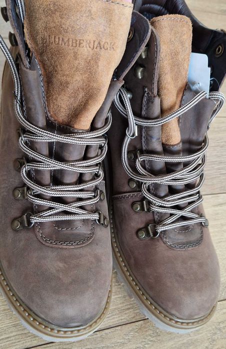 НОВИ Кожени Боти Lumberjack, размер 44 – Естествена Кожа, Необувани