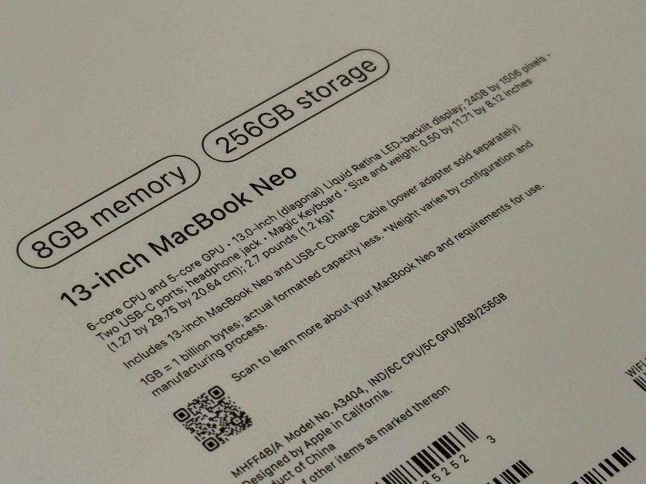 Бартер! НОВ! Macbook Neо Indigo (Син)