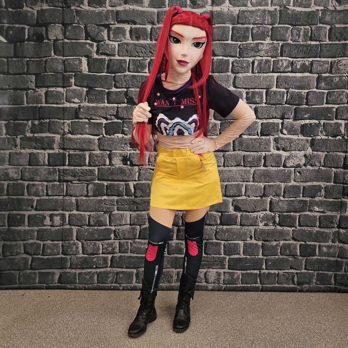 Costum mascotă anime Mira Kpop Demon Hunters 3D fashion girl premium