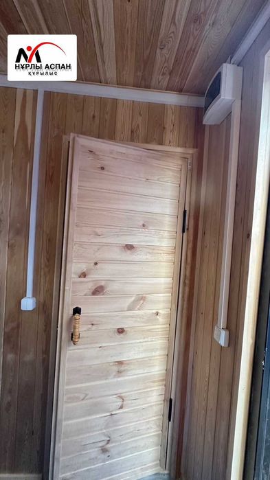 Мобильная баня из контейнера