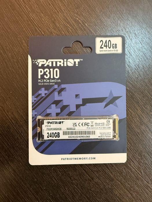 SSD диаск 240 гб, М2 формате
