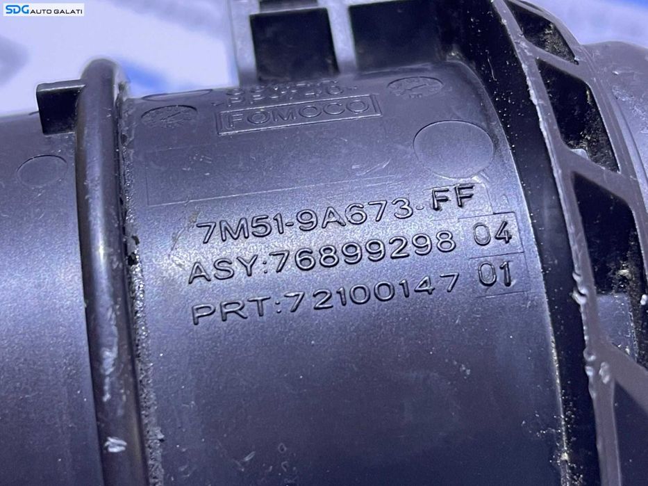 Debitmetru Aer Volvo S40 2.0 D 2004 - 2012 Cod 7M51-12B579-BB 76895346 76894901 (coduri compatibile 31251735 1480570 76899298 72100147 7M51-9A673-EJ 7M51-9A673-EF 7M51-9A673-FF 7M51-9A673-EH) [B3518]