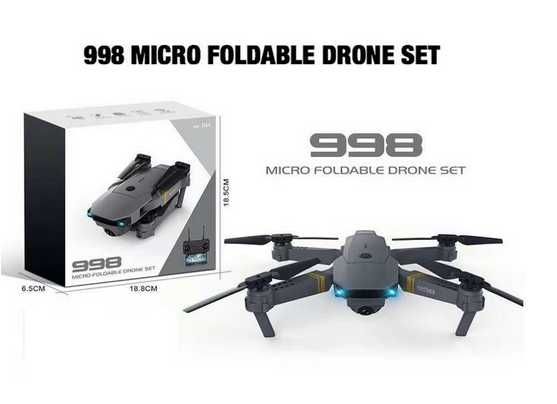 Дрон 998 PRO 4K ultra HD, 2 камери, сгъваеми рамена, wifi, бутон Return To Home