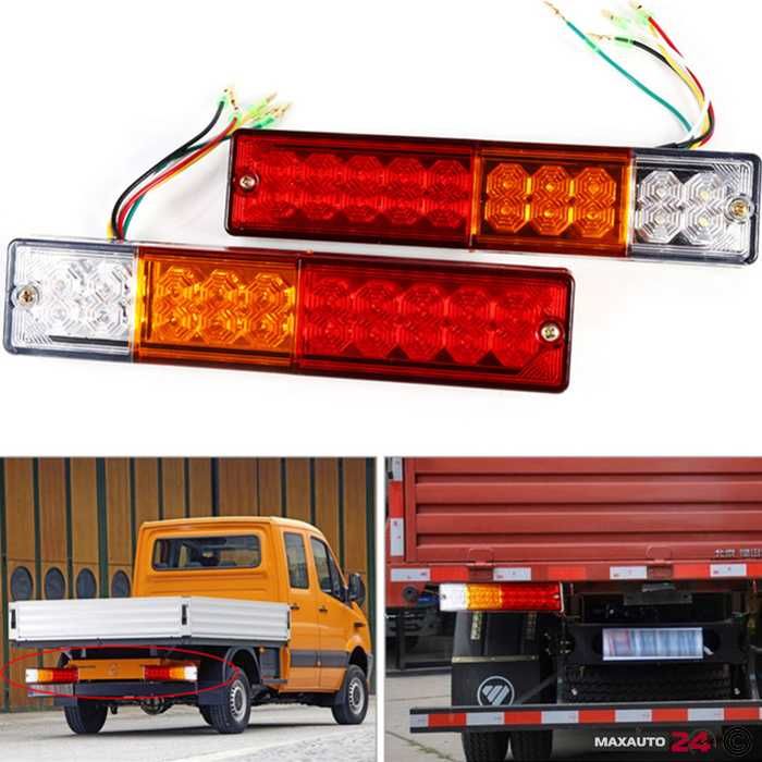 Стопове 2250 LED 12V – комплект 2 броя диодни за кола автомобил бус ремарке