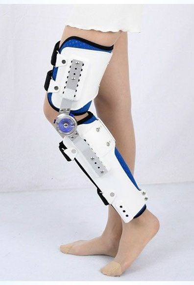 Ортез шарнирный фиксатор коленного сустава регулируемый градусный