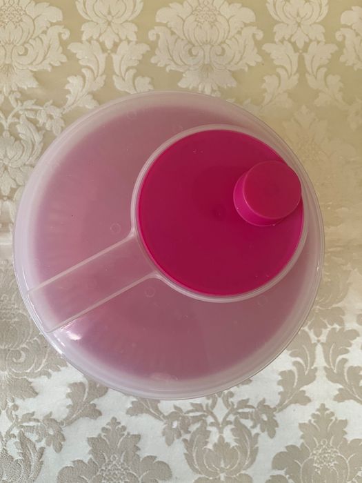 Цедка с купа за измиване на салата VANORA HOME, 20.5 см, Розова