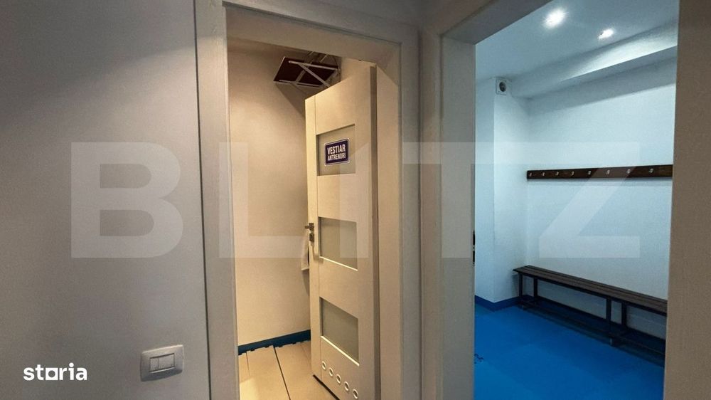 Spatiu comercial open space, demisol, 82 mpu, ideal fitness sau sala s