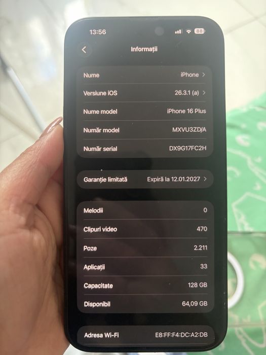 iPhone 16 Plus de vanzare